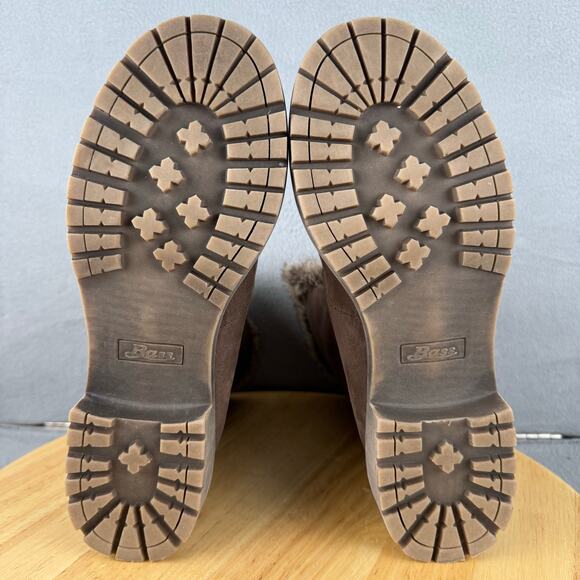 Bass Angelica Faux Fur Brown Lace-Up Boots Women’s Size 8.5 US - Picture 7 of 8